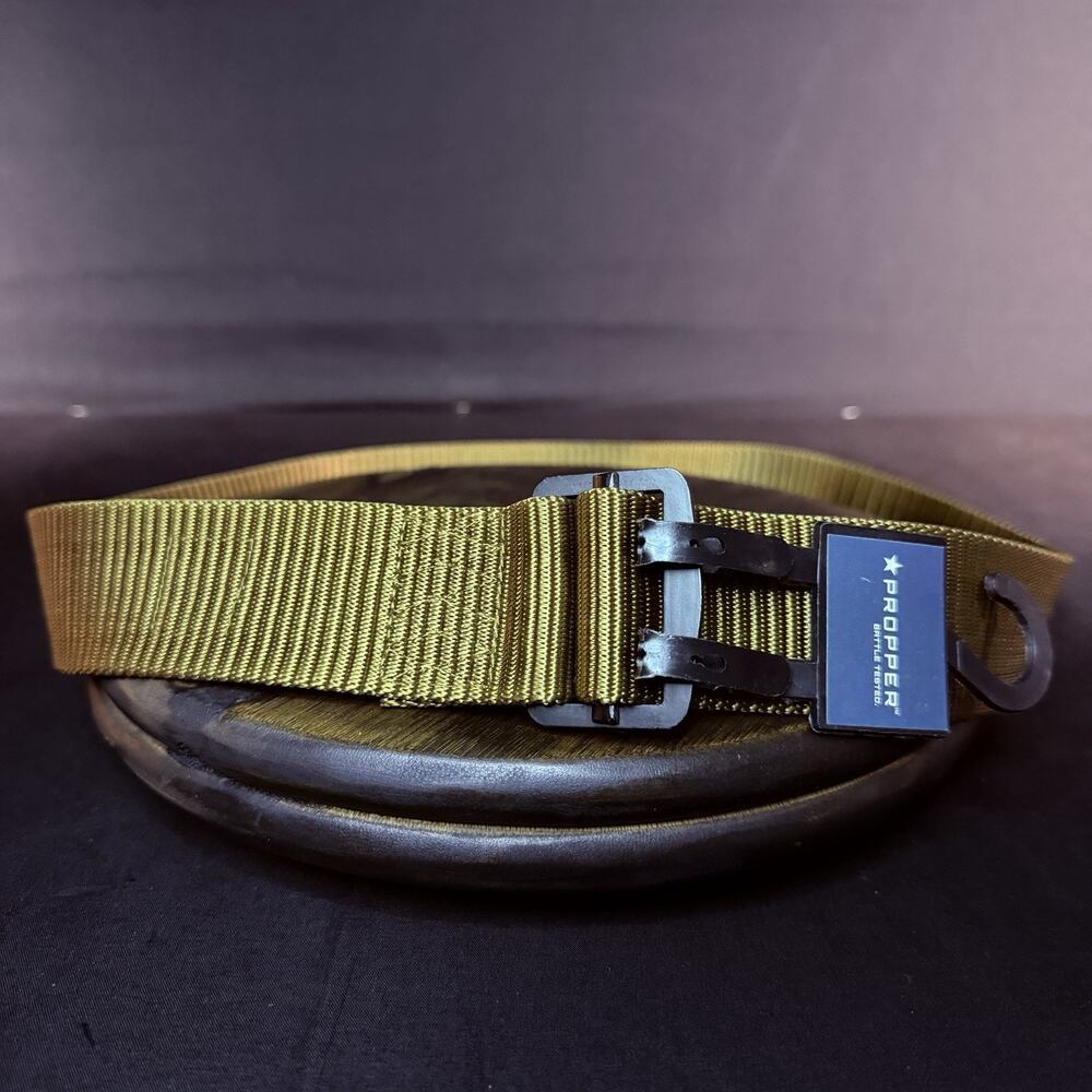 Propper Tactical Belt Size Small 28"-30" Nylon Web Coyote Metal Buckle F5619
